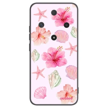 Picasee crna silikonska maskica za Honor Magic6 Lite 5G - Blush Lagoon