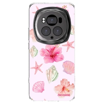Picasee silikonska prozirna maskica za Honor Magic6 Pro - Blush Lagoon