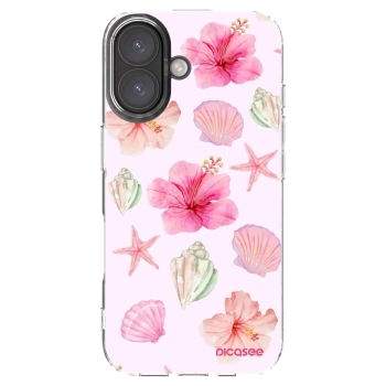 Picasee silikonska prozirna maskica za Apple iPhone 16 - Blush Lagoon