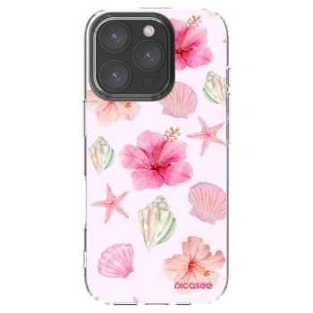 Picasee silikonska prozirna maskica za Apple iPhone 16 Pro - Blush Lagoon