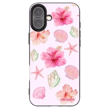 Picasee crna silikonska maskica za Apple iPhone 16 Plus - Blush Lagoon