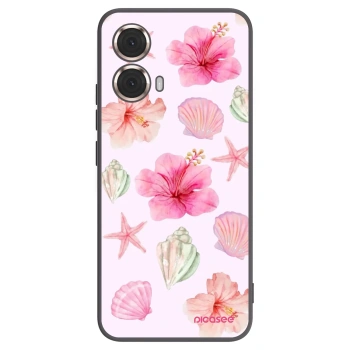 Picasee crna silikonska maskica za Motorola Moto G85 - Blush Lagoon