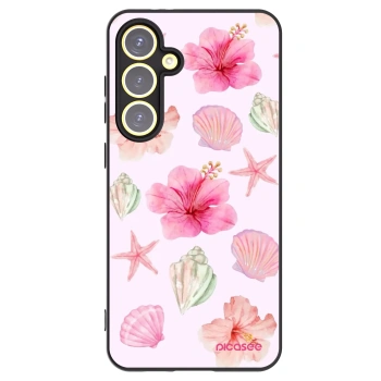 Picasee crna silikonska maskica za Samsung Galaxy S24 FE S721B - Blush Lagoon