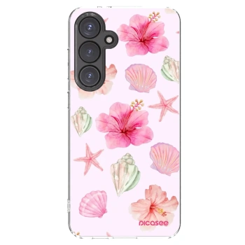 Picasee silikonska prozirna maskica za Samsung Galaxy S24 FE S721B - Blush Lagoon