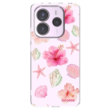 Picasee silikonska prozirna maskica za Xiaomi Redmi Note 14 5G - Blush Lagoon