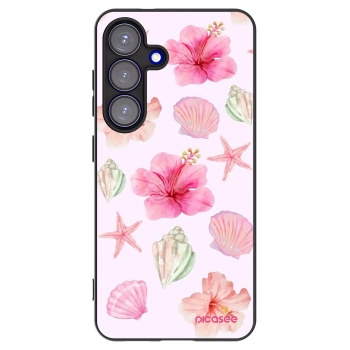 Picasee crna silikonska maskica za Samsung Galaxy S25 5G - Blush Lagoon