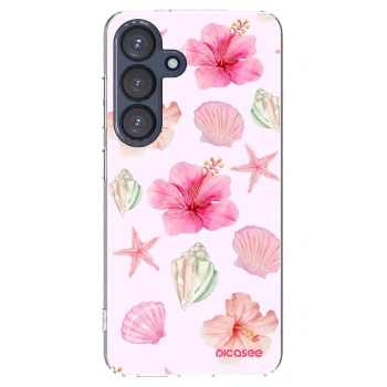 Picasee silikonska prozirna maskica za Samsung Galaxy S25 5G - Blush Lagoon