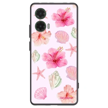 Picasee crna silikonska maskica za Motorola Moto G35 5G - Blush Lagoon