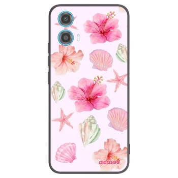 Picasee crna silikonska maskica za Motorola Moto G34 5G - Blush Lagoon