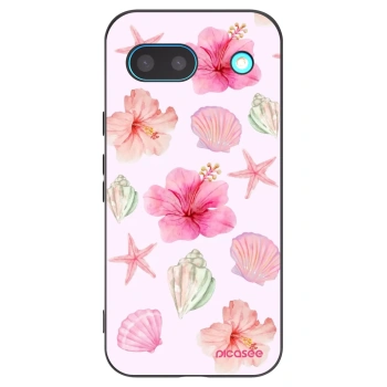 Picasee crna silikonska maskica za Google Pixel 8a - Blush Lagoon