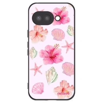 Picasee crna silikonska maskica za Google Pixel 9a - Blush Lagoon