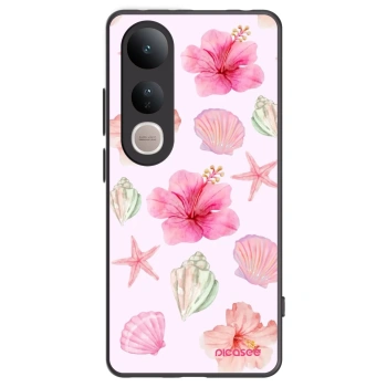 Picasee crna silikonska maskica za Vivo V50 Lite 5G - Blush Lagoon