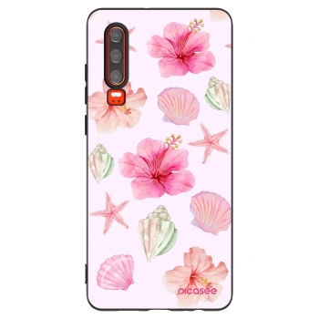 Picasee crna silikonska maskica za Huawei P30 - Blush Lagoon