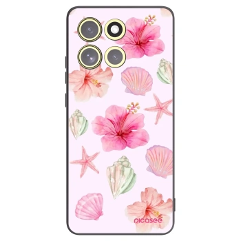 Picasee crna silikonska maskica za Motorola Moto G86 5G - Blush Lagoon