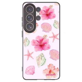 Picasee crna silikonska maskica za Samsung Galaxy S26 Ultra - Blush Lagoon
