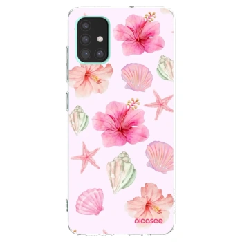 Picasee silikonska prozirna maskica za Samsung Galaxy A51 A515F - Blush Lagoon