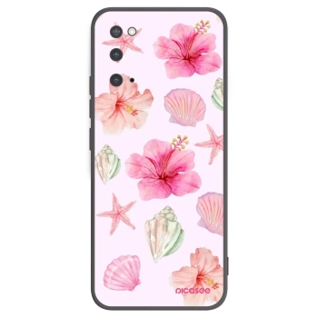 Picasee crna silikonska maskica za Samsung Galaxy S20 G980F - Blush Lagoon