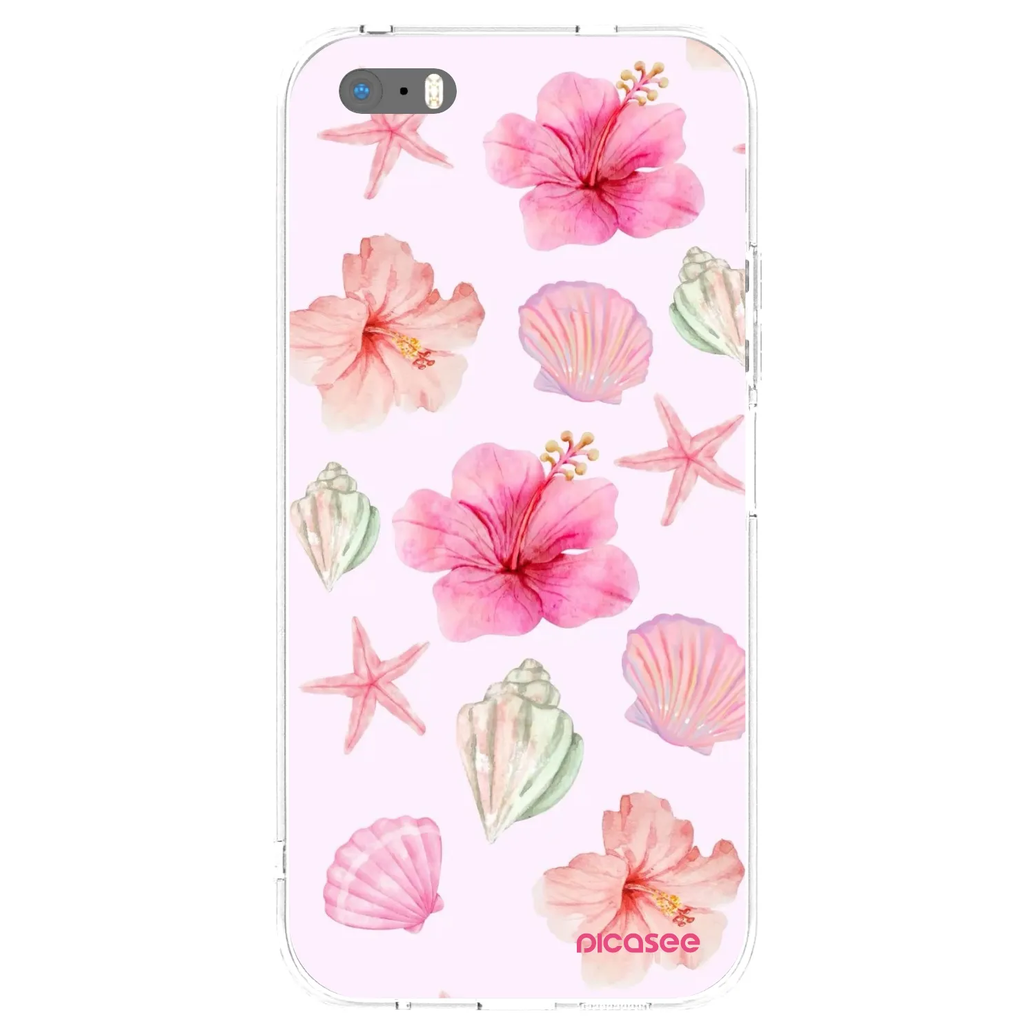Picasee silikonska prozirna maskica za Apple iPhone 5/5S/SE - Blush Lagoon