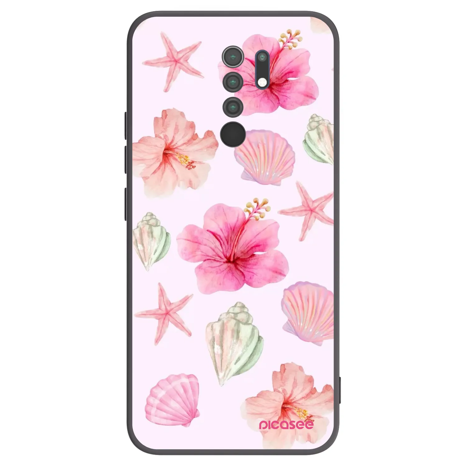 Picasee crna silikonska maskica za Xiaomi Redmi 9 - Blush Lagoon