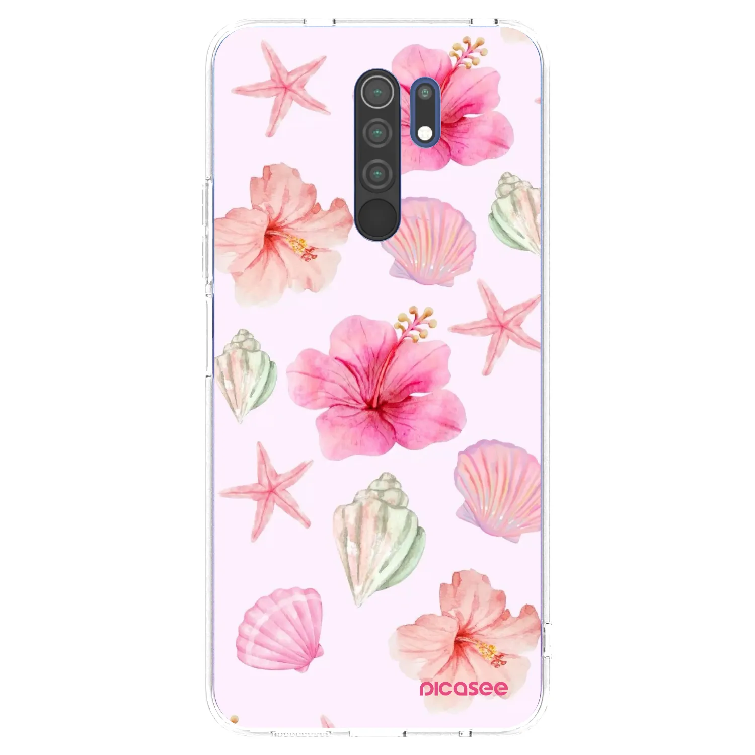 Picasee silikonska prozirna maskica za Xiaomi Redmi 9 - Blush Lagoon