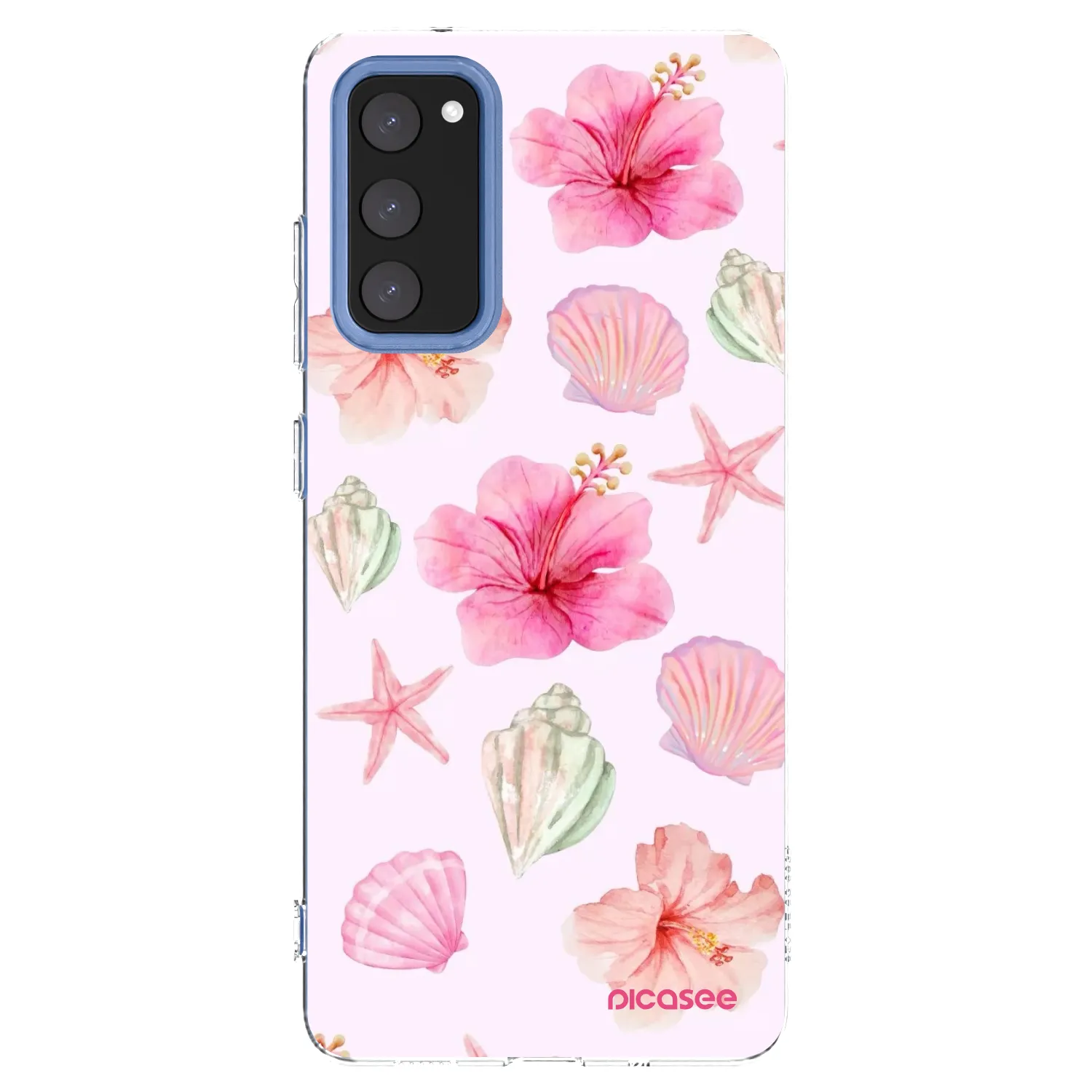 Picasee silikonska prozirna maskica za Samsung Galaxy S20 FE - Blush Lagoon