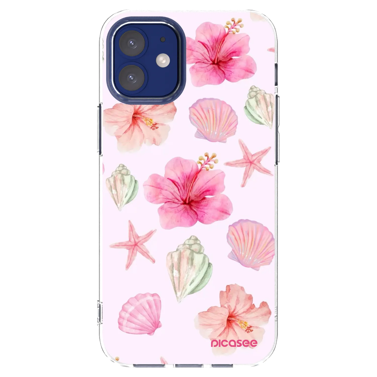 Picasee silikonska prozirna maskica za Apple iPhone 12 mini - Blush Lagoon