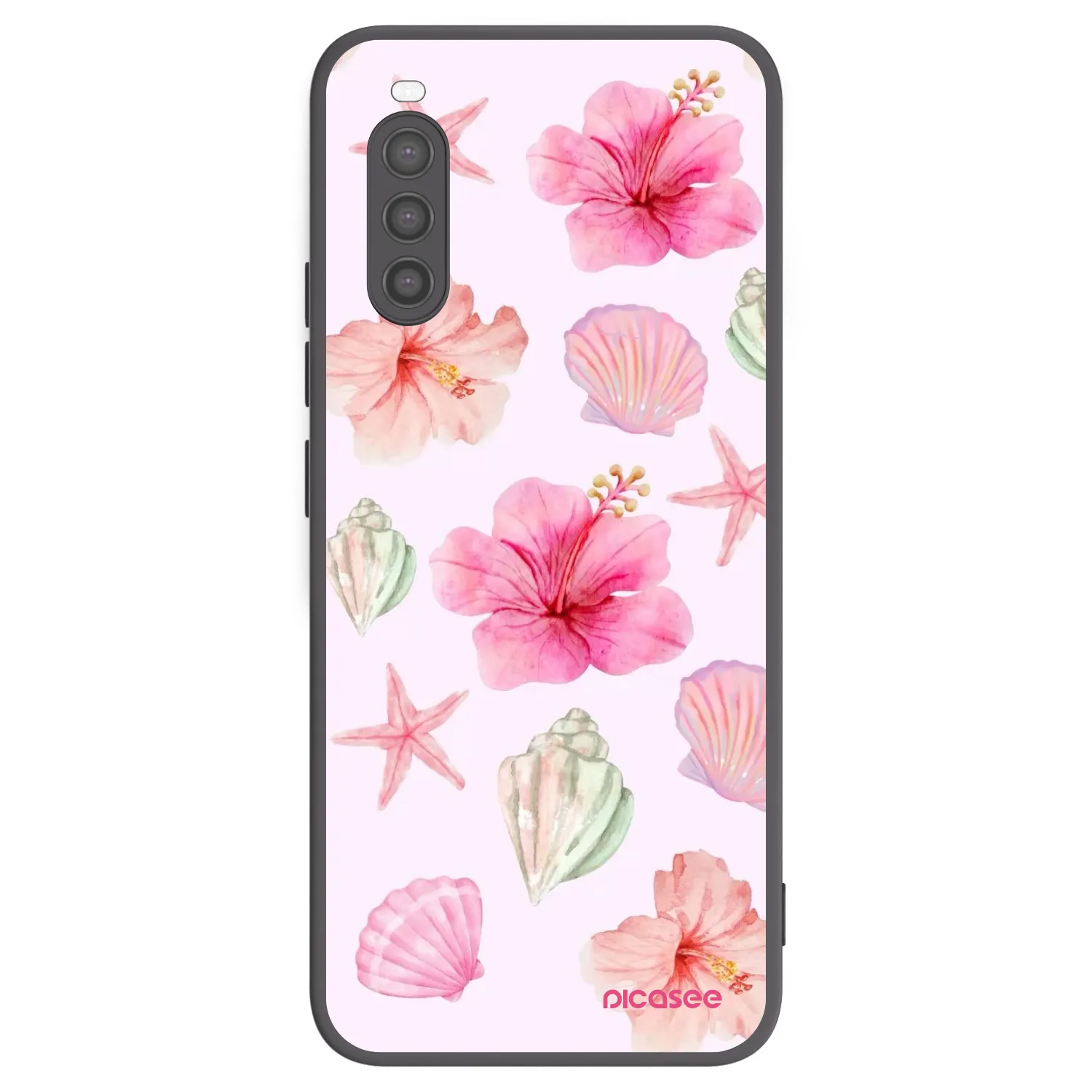 Picasee crna silikonska maskica za Sony Xperia 10 II - Blush Lagoon