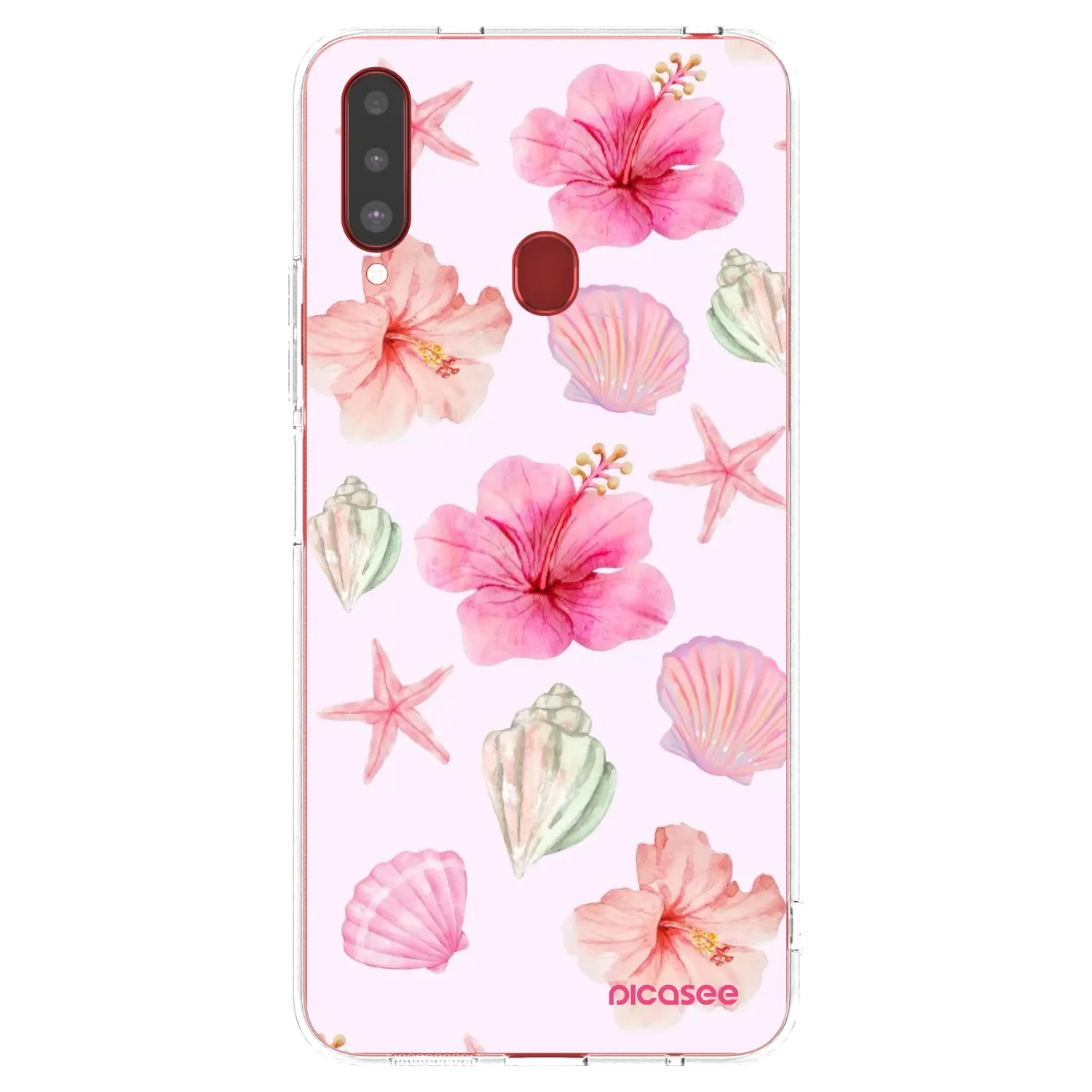 Picasee silikonska prozirna maskica za Samsung Galaxy A20s - Blush Lagoon