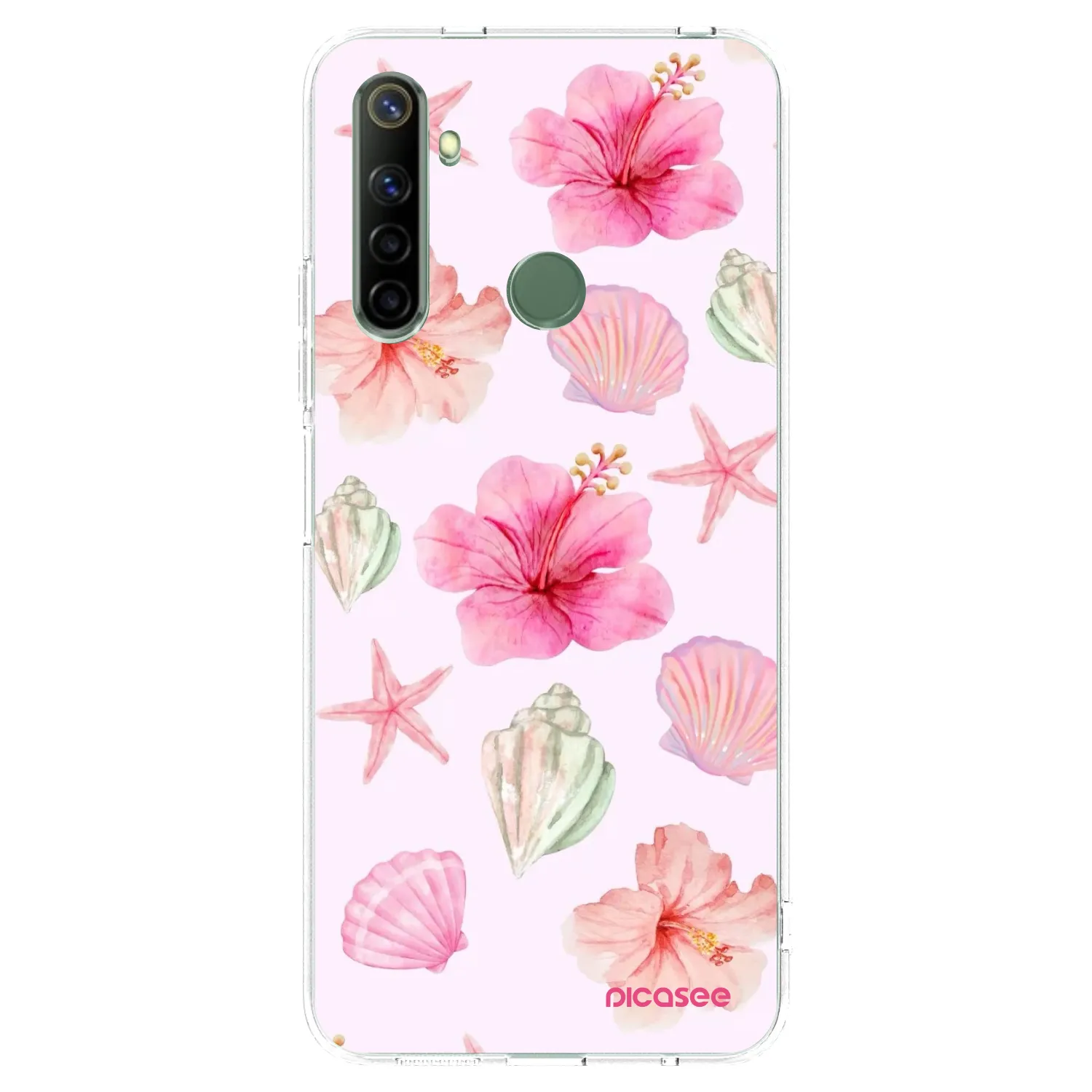 Picasee silikonska prozirna maskica za Realme 6i - Blush Lagoon