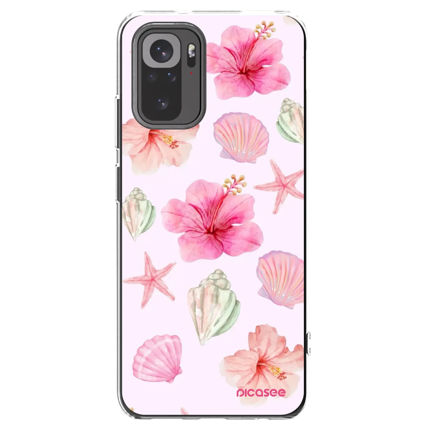Picasee silikonska prozirna maskica za Xiaomi Redmi Note 10 - Blush Lagoon