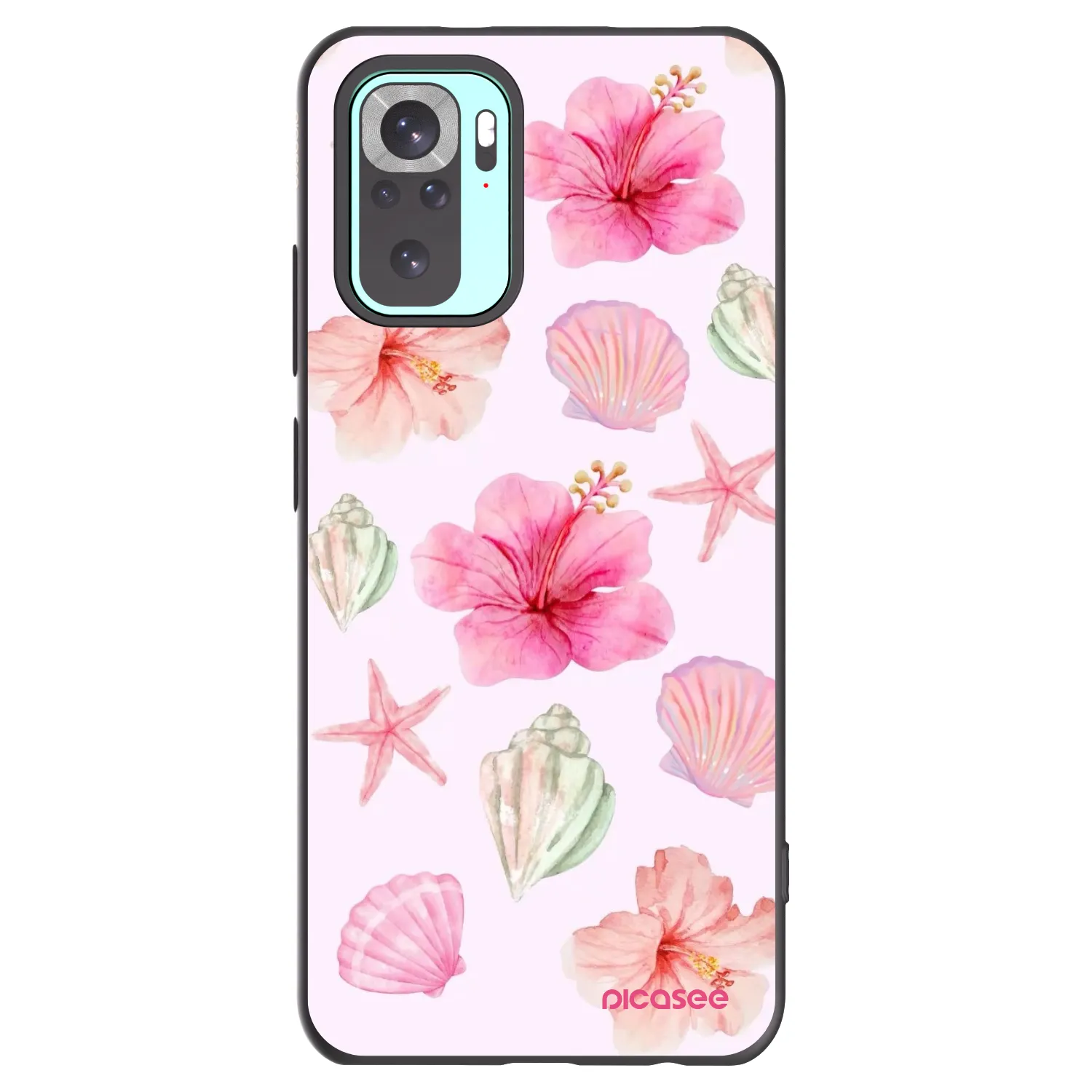 Picasee crna silikonska maskica za Xiaomi Redmi Note 10 Pro - Blush Lagoon