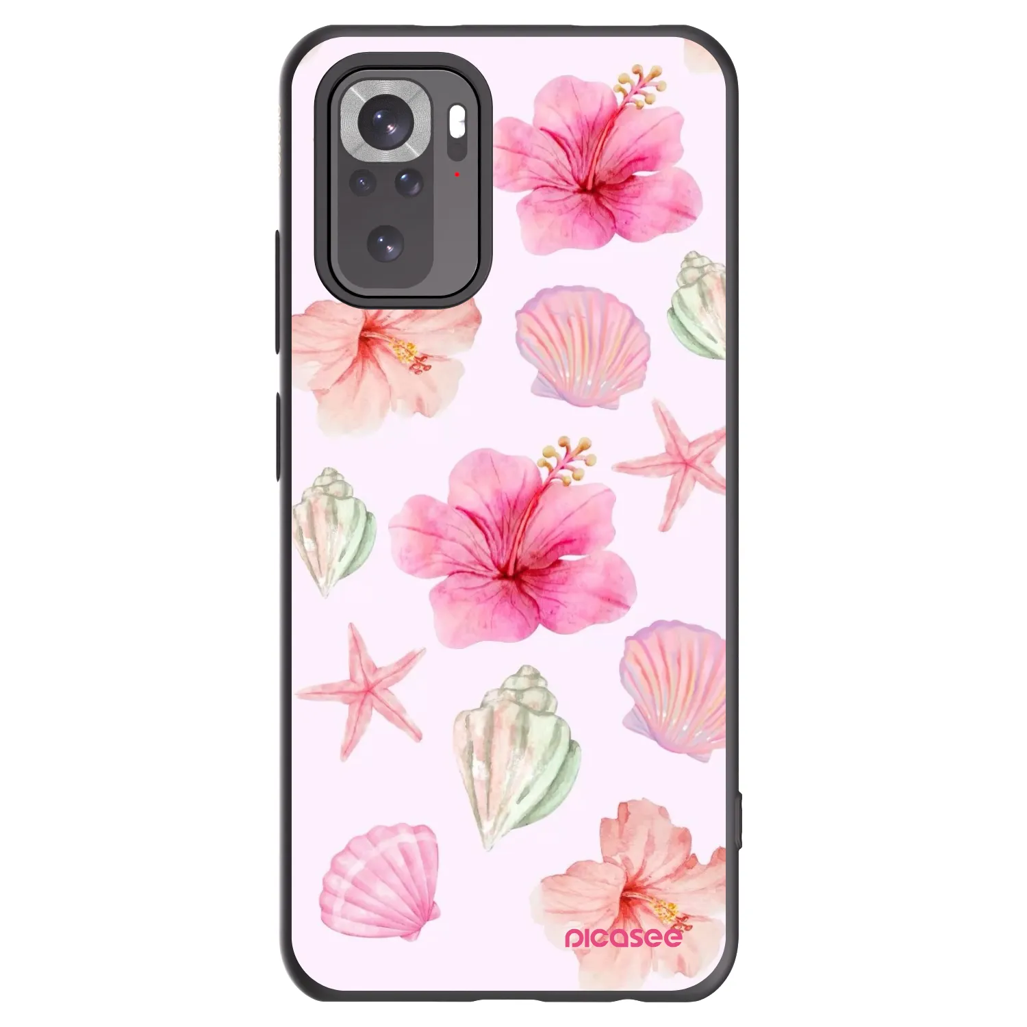 Picasee crna silikonska maskica za Xiaomi Redmi Note 10S - Blush Lagoon