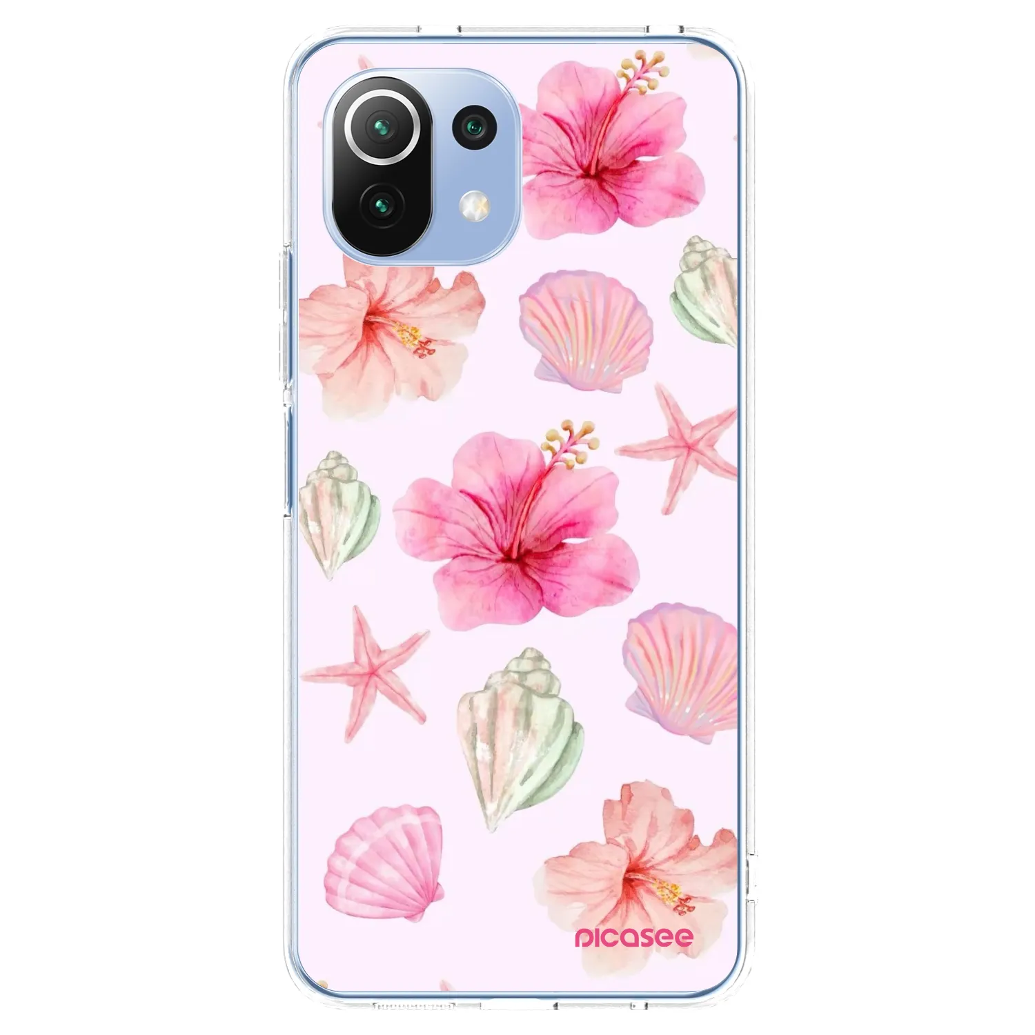 Picasee silikonska prozirna maskica za Xiaomi Mi 11 Lite - Blush Lagoon