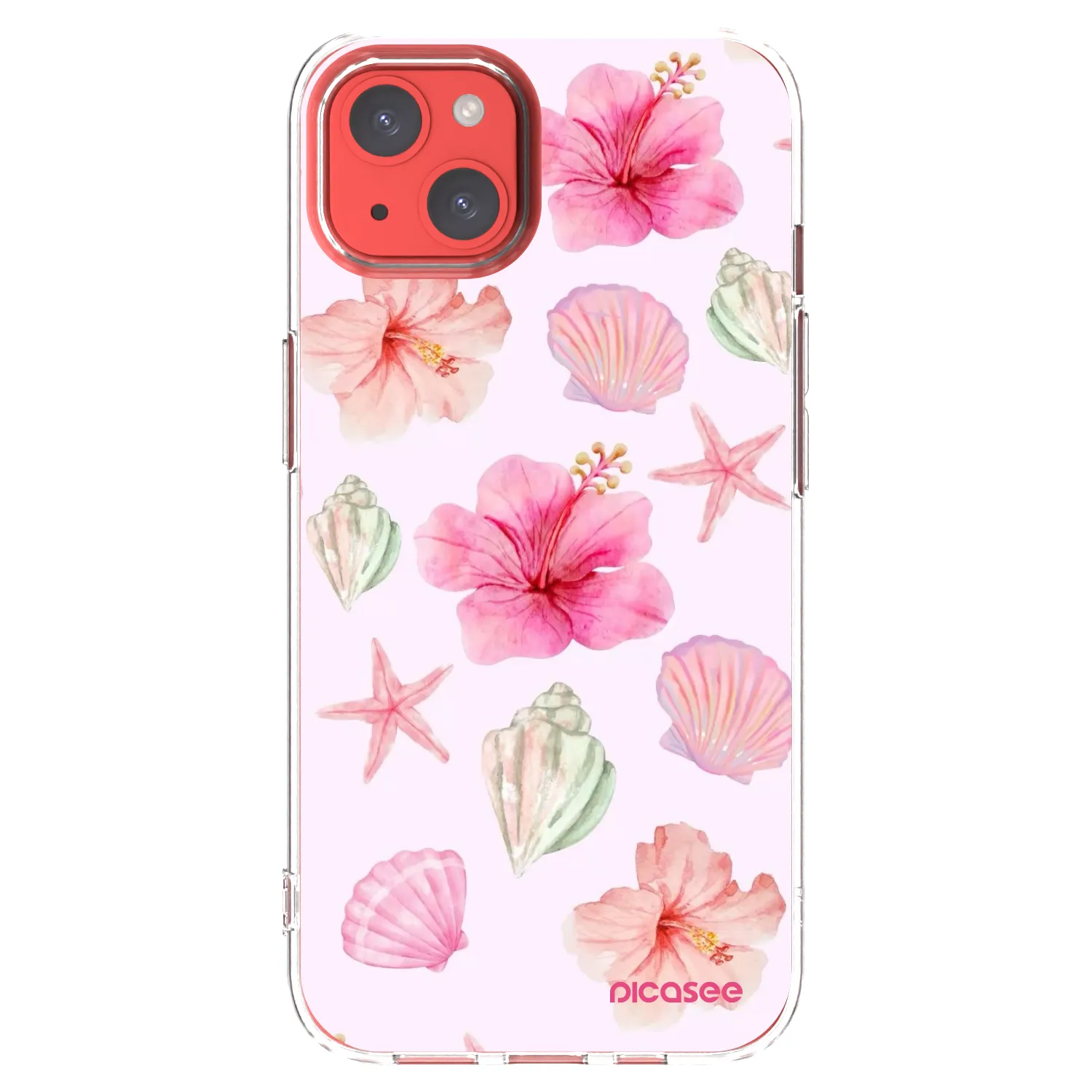 Picasee silikonska prozirna maskica za Apple iPhone 13 - Blush Lagoon