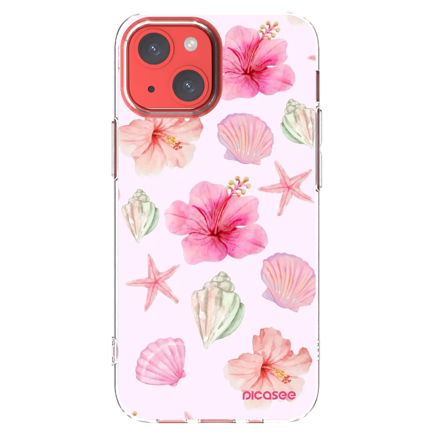 Picasee silikonska prozirna maskica za Apple iPhone 13 mini - Blush Lagoon