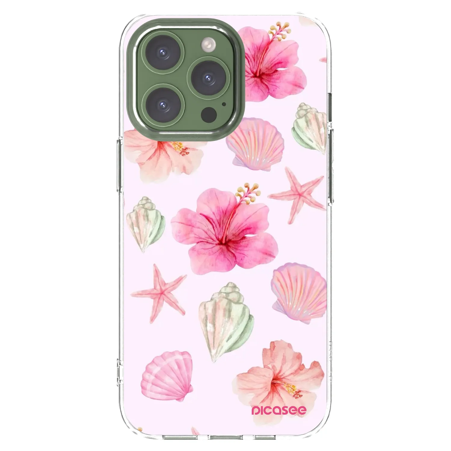 Picasee silikonska prozirna maskica za Apple iPhone 13 Pro - Blush Lagoon