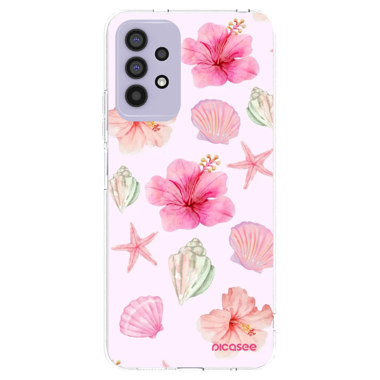 Picasee silikonska prozirna maskica za Samsung Galaxy A32 4G SM-A325F - Blush Lagoon
