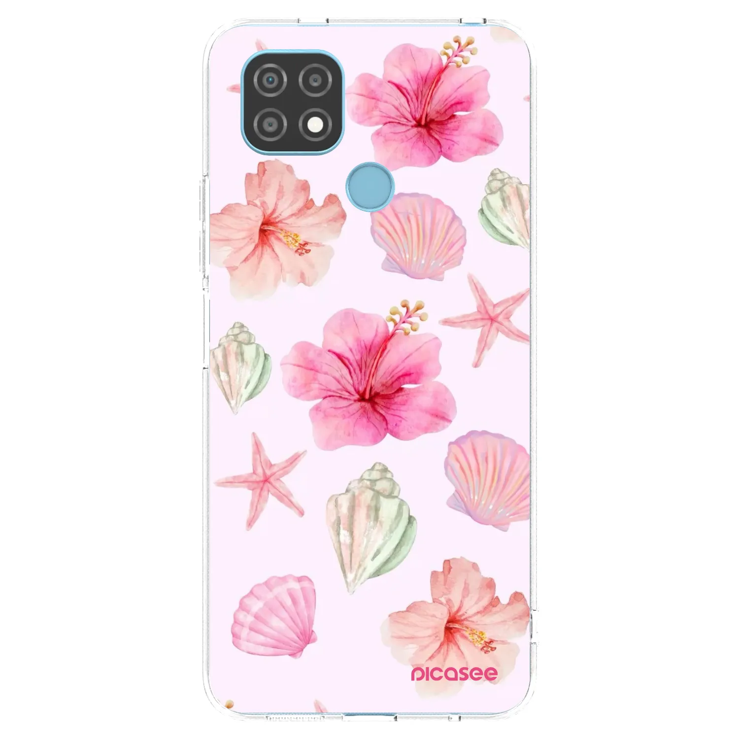 Picasee silikonska prozirna maskica za Realme C21 - Blush Lagoon