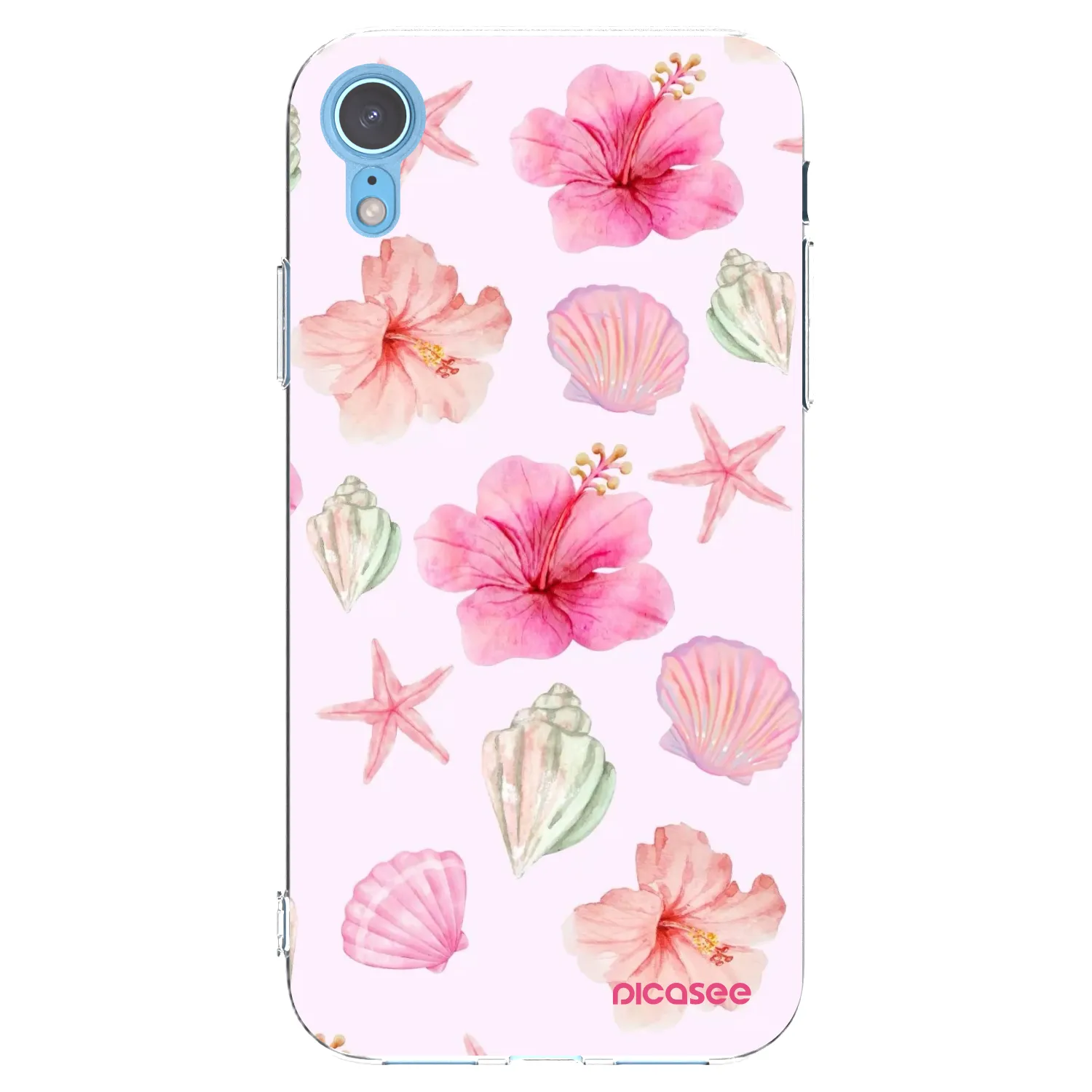 Picasee silikonska prozirna maskica za Apple iPhone XR - Blush Lagoon
