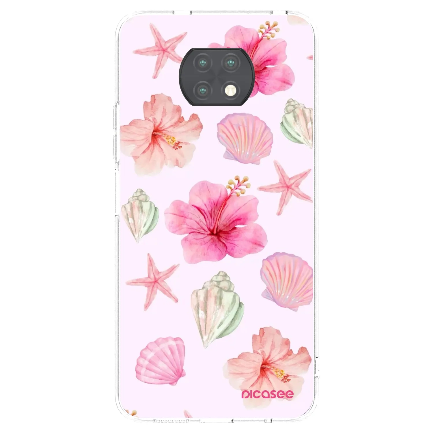 Picasee silikonska prozirna maskica za Xiaomi Redmi Note 9T - Blush Lagoon