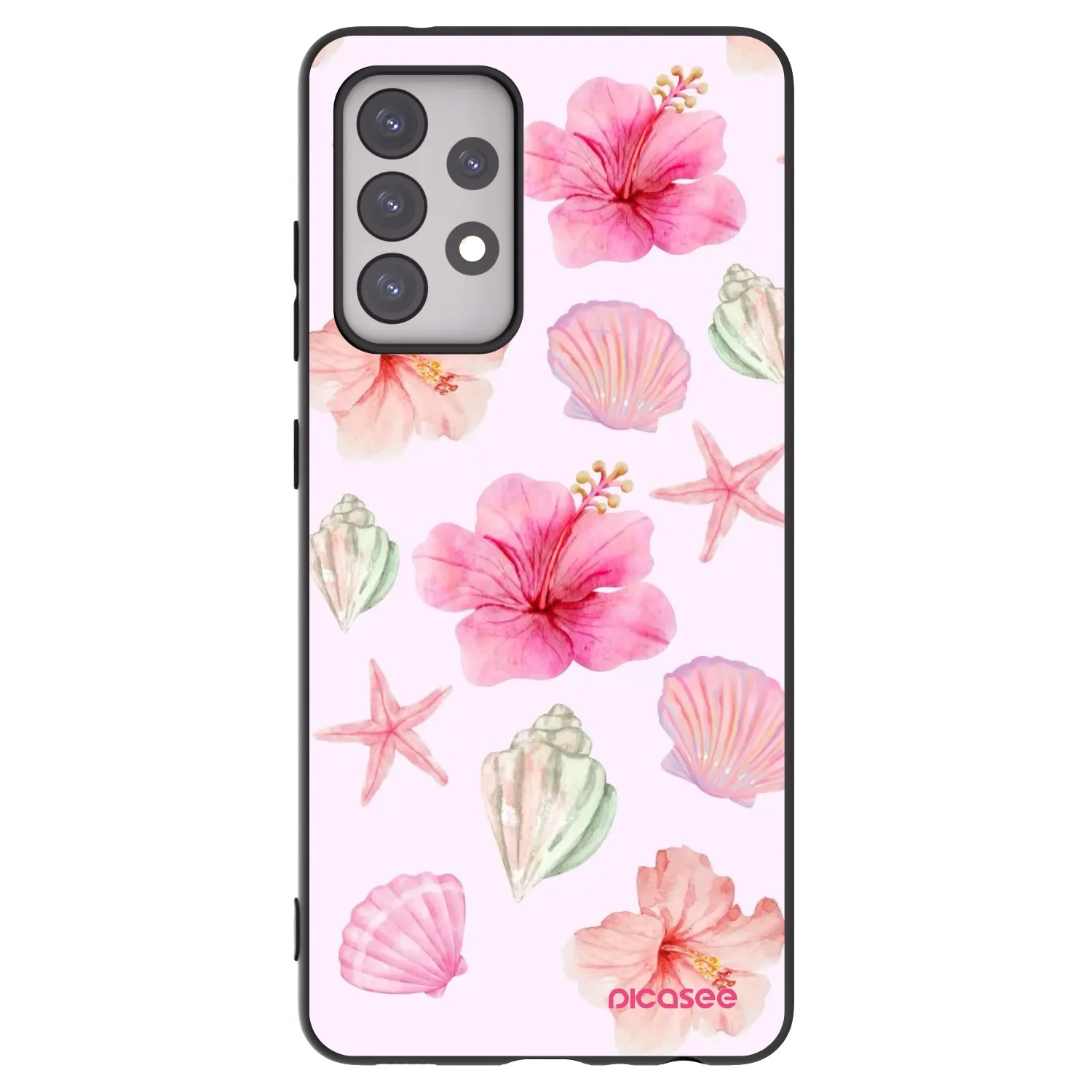 Picasee crna silikonska maskica za Samsung Galaxy A52s 5G A528B - Blush Lagoon