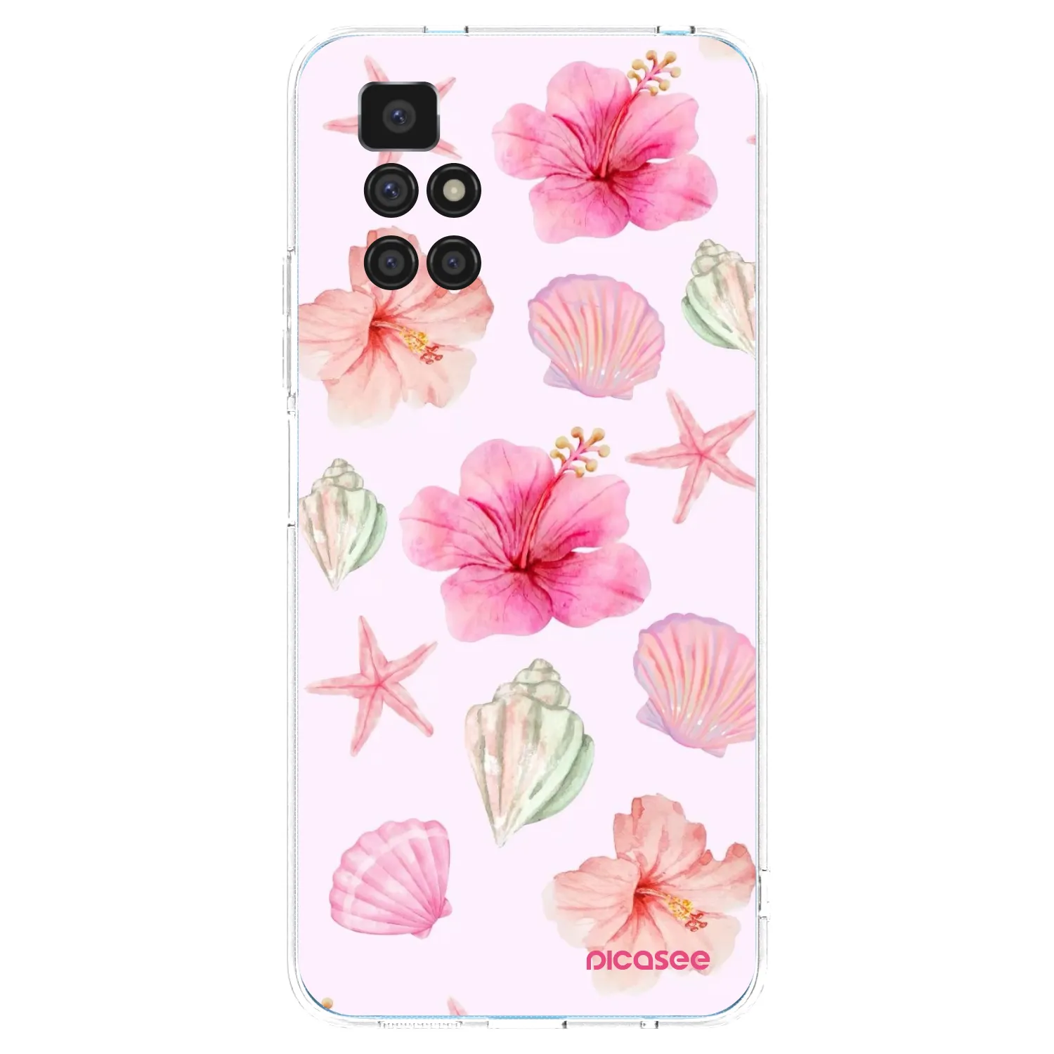 Picasee silikonska prozirna maskica za Xiaomi Redmi 10 - Blush Lagoon