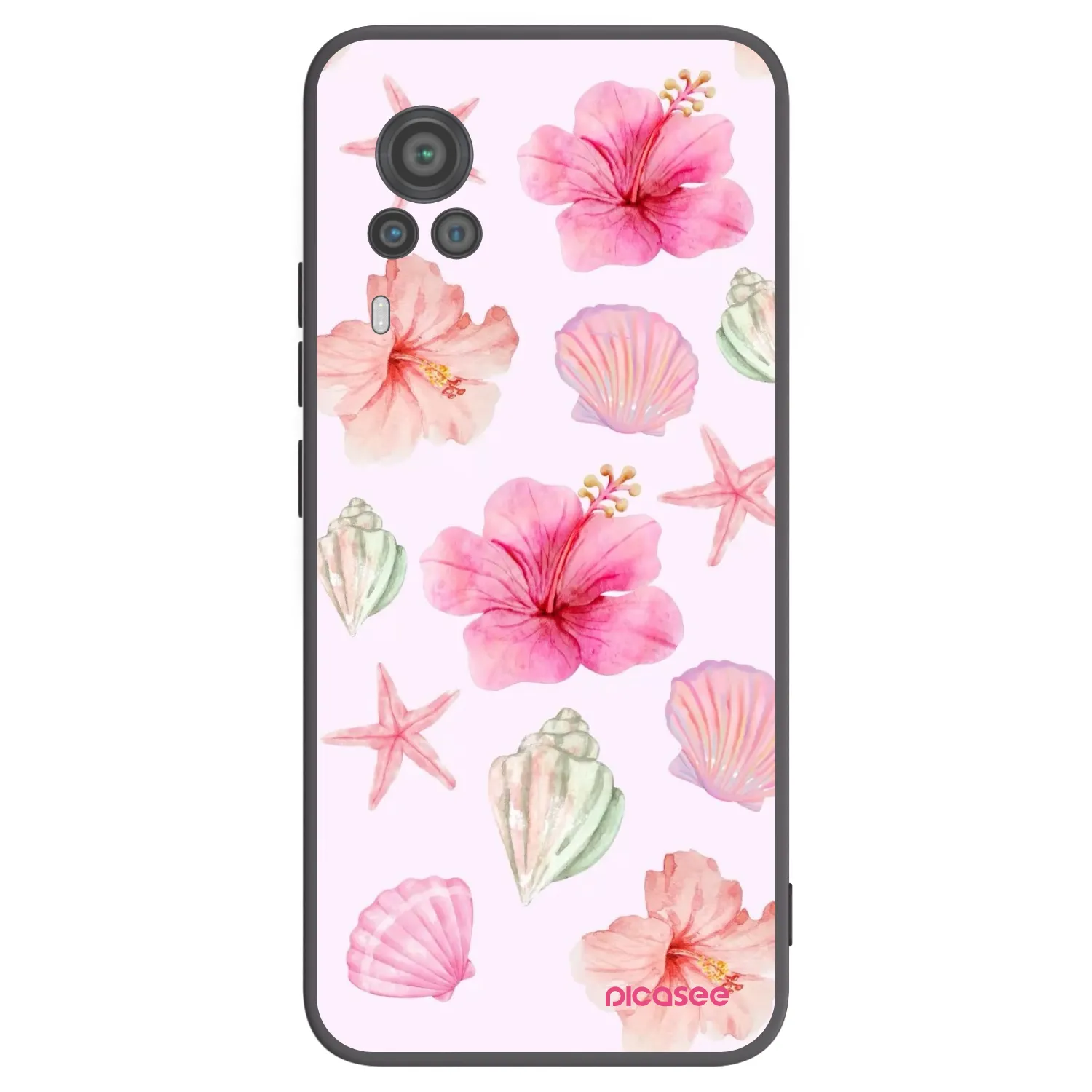 Picasee crna silikonska maskica za Vivo X60 Pro 5G - Blush Lagoon
