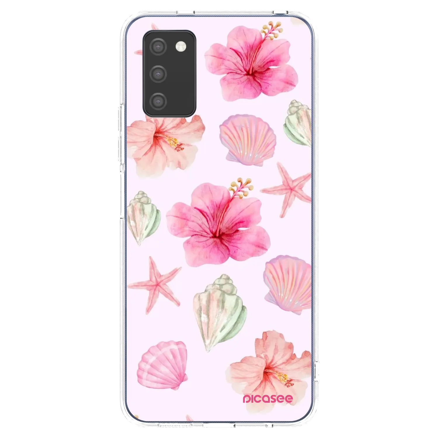 Picasee silikonska prozirna maskica za Samsung Galaxy A03s A037G - Blush Lagoon