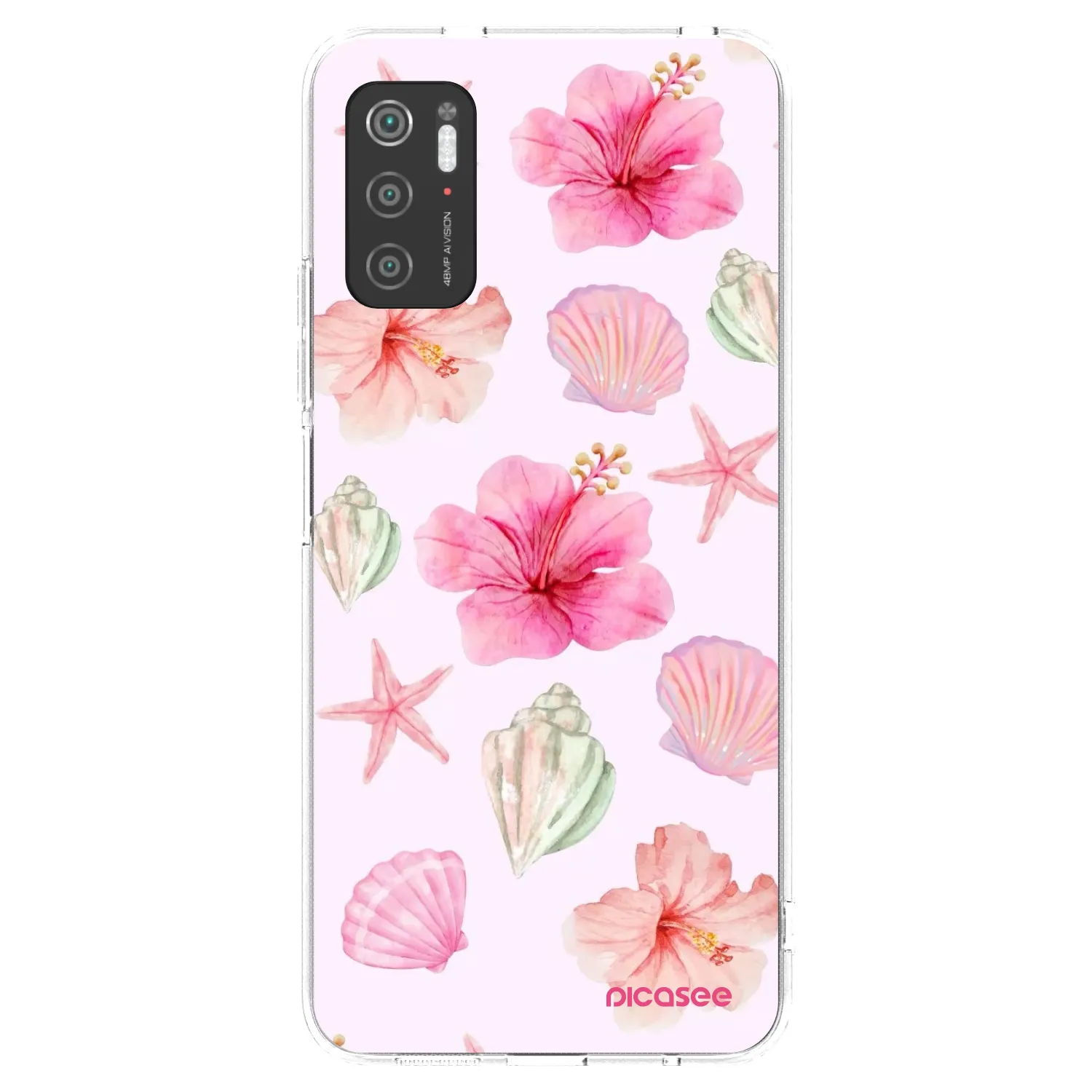 Picasee silikonska prozirna maskica za Xiaomi Poco M3 Pro 5G - Blush Lagoon