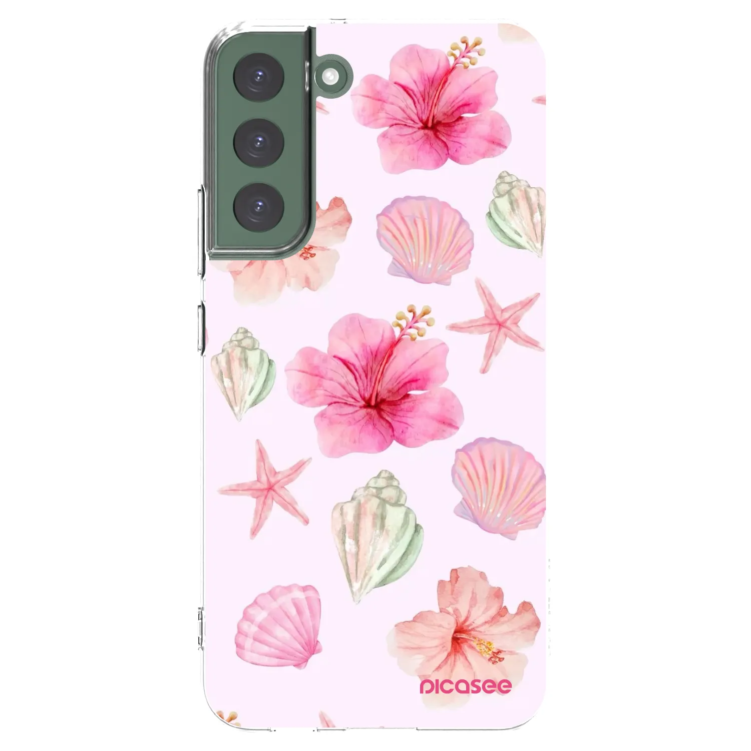 Picasee silikonska prozirna maskica za Samsung Galaxy S22+ 5G - Blush Lagoon