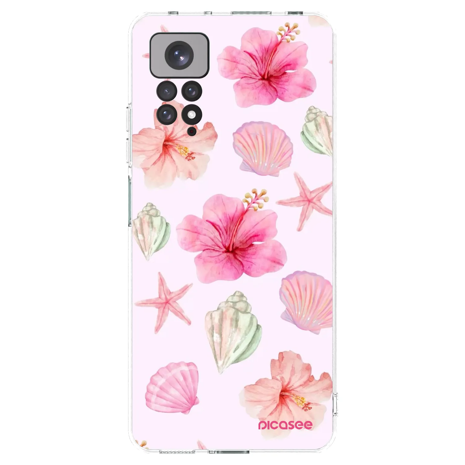 Picasee silikonska prozirna maskica za Xiaomi Redmi Note 11 - Blush Lagoon