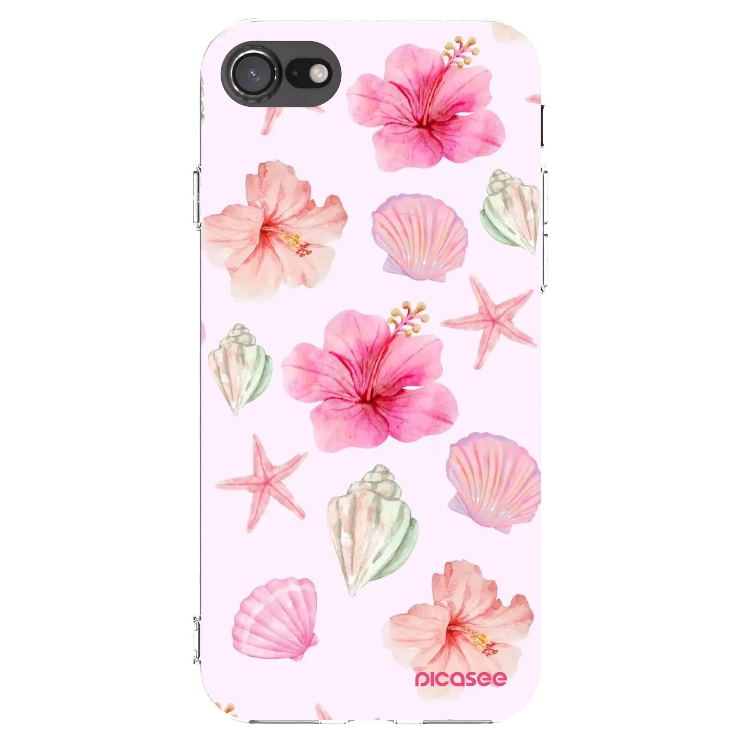 Picasee silikonska prozirna maskica za Apple iPhone SE 2022 - Blush Lagoon