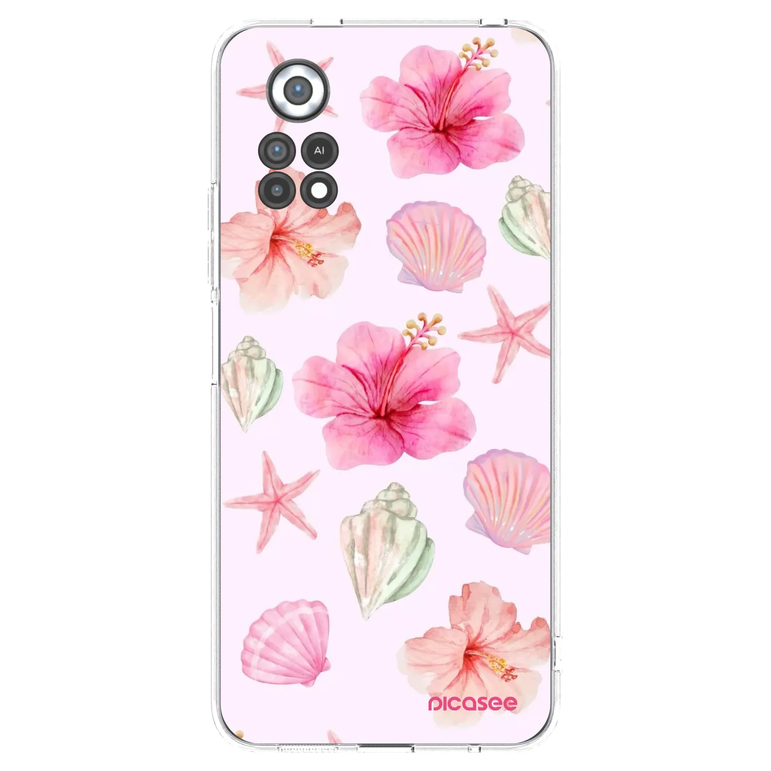 Picasee silikonska prozirna maskica za Xiaomi Poco X4 Pro 5G - Blush Lagoon