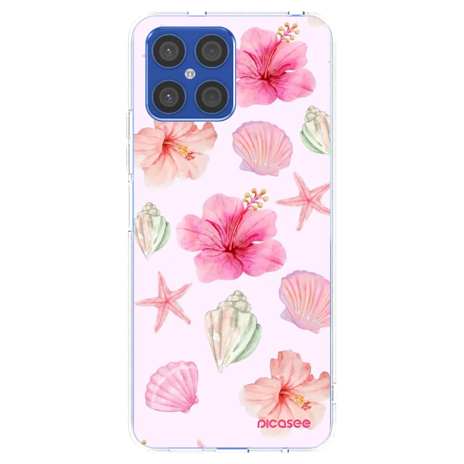 Picasee silikonska prozirna maskica za Honor X8 4G - Blush Lagoon